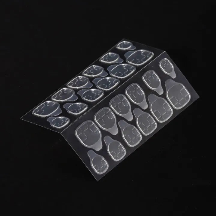 Pink Butterfly Press on Nails 24 pcs [With Glue Stickers Nail File]