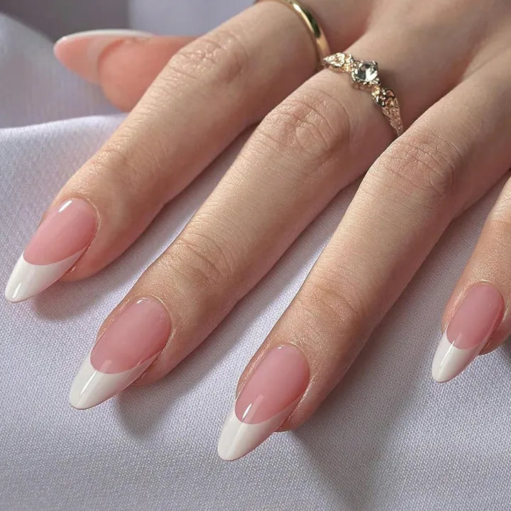 30 pcs french press on nails  [with nail glue stickers and mini file]