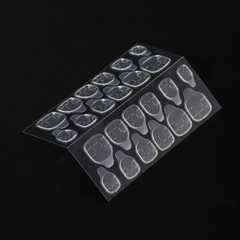 30 pcs Cat eye Press on Nails Almond Milk tea [ with glue stickers mini file]